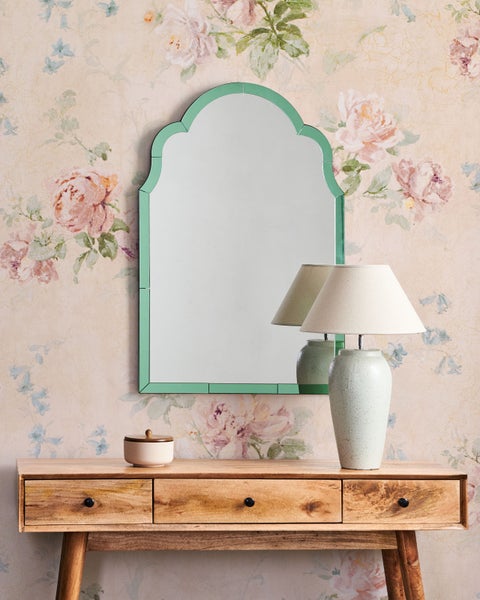 Wandspiegel NORVILLE 60 cm 89 cm Grün