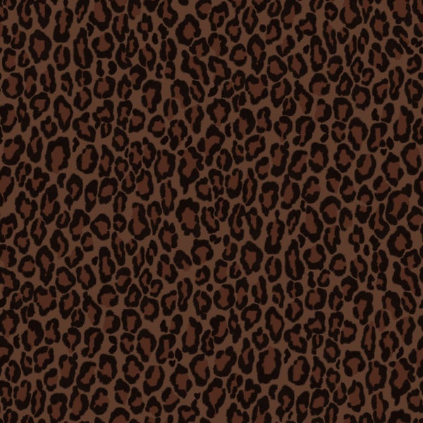 ESTAhome Tapete Leopardenmuster Dunkelbraun - 50 x 900 cm - 131401