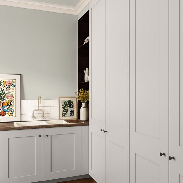 MissPompadour seidenmatte Holzfarbe - Beige mit Kaschmir - 1 L, Möbelfarbe ohne Schleifen - Farbe für Holz, Metall, Kunststoff - Holzlack, Möbellack schnelltrocknend mit hoher Deckkraft