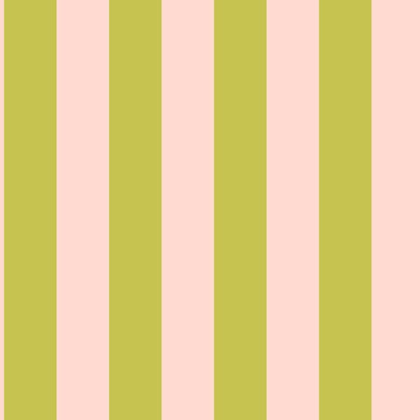 ESTAhome Tapete Streifen Rosa und Grün - 50 x 900 cm - 131574