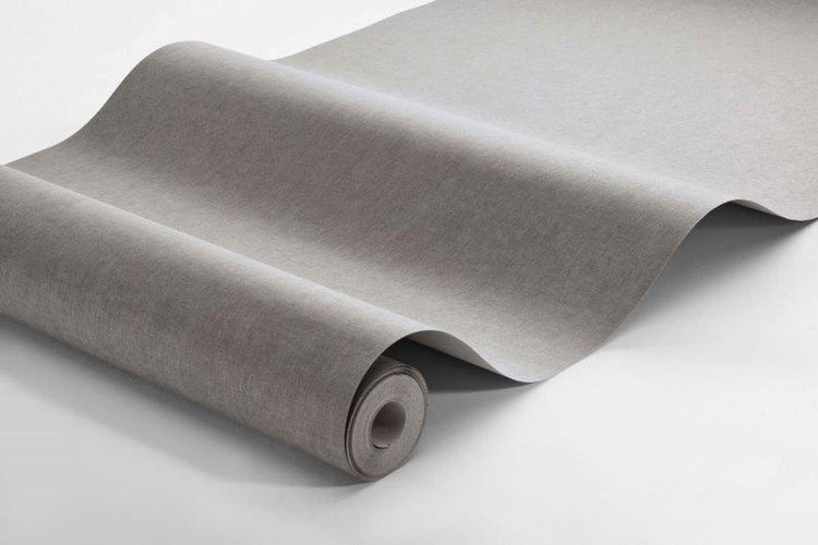 Borastapeter Tapete Leinen-Optik Kieselgrau - 53 cm x 11.2 m - 660174