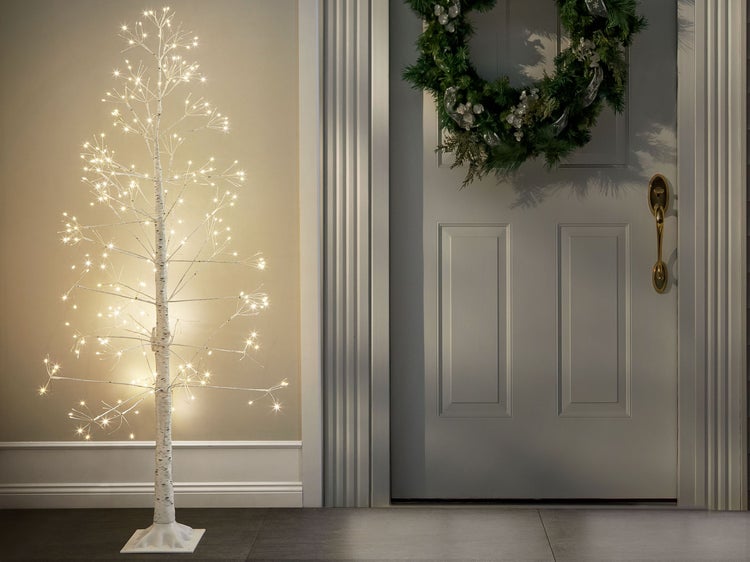 Outdoor Weihnachtsbeleuchtung LED Tannenbaum 180 cm weiß BALINI