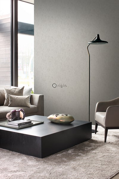 Origin Wallcoverings Tapete Metall-Optik Taupe - 53 cm x 10.05 m - 347614