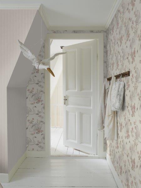 Borastapeter Tapete Streifen Rosa - 53 cm x 10.05 m - 660485