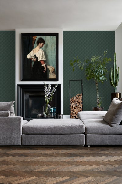 Origin Wallcoverings Tapete 3D Muster Dunkelgrün - 50 x 900 cm - 347991