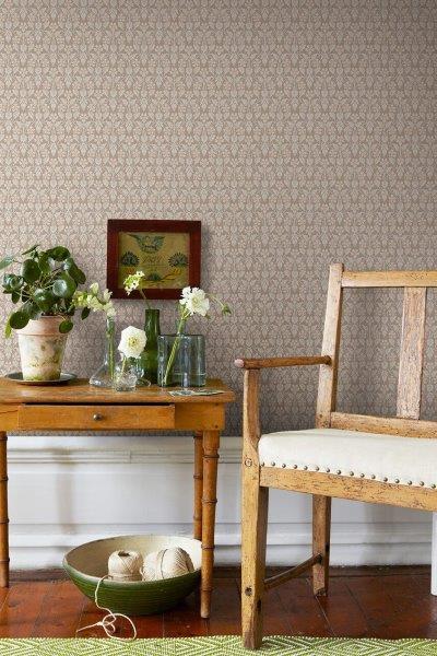 Borastapeter Tapete Blumen Beige - 53 cm x 10.05 m - 660074