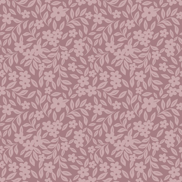 ESTAhome Tapete Blumen mauve-violett - 50 x 900 cm - 131443