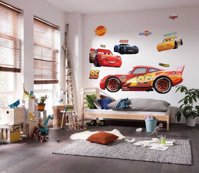 Disney Wandtattoo Cars Rot und Gelb - 127 x 200 cm - 612439