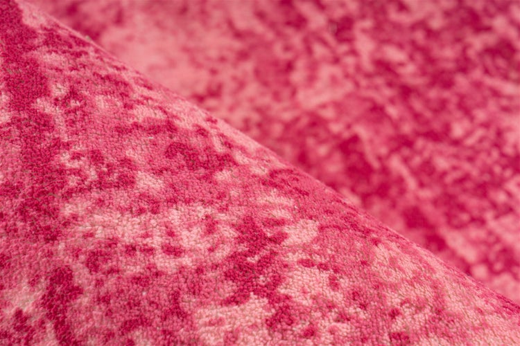 Kurzflor Teppich Quinlan Pink Modern, Vintage-Design 80 x 150 cm