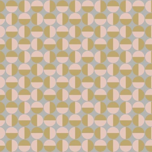 Borastapeter Tapete grafisches Motiv Rosa - 53 cm x 10.05 m - 660704