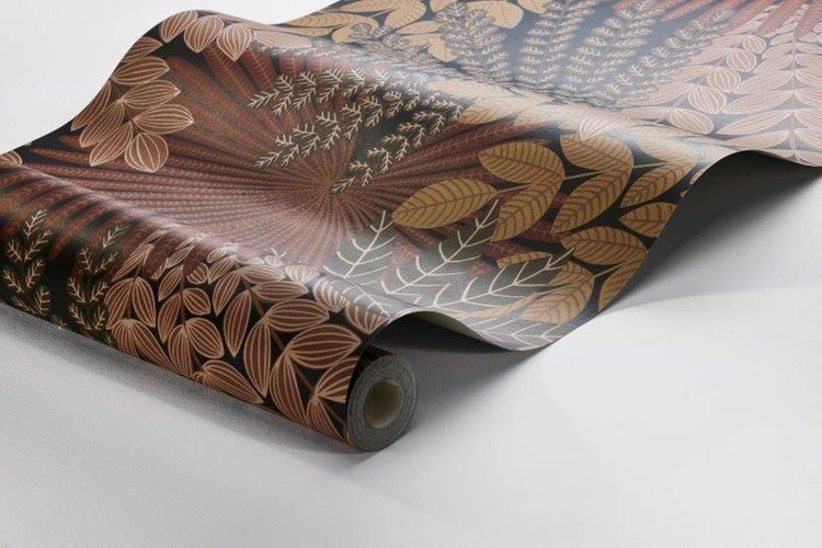 Tapetenrolle mit botanischem Muster für die Wandgestaltung