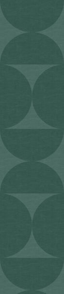 Origin Wallcoverings XXL-Vliestapete Halbkreise Dunkelgrün - 50 x 900 cm - 357225