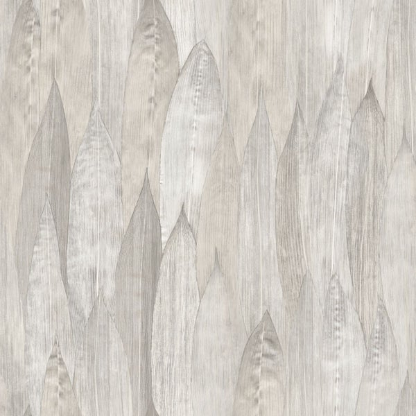 Origin Wallcoverings Tapete Blätter Grau - 53 cm x 10.05 m - 347372