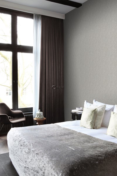 Origin Wallcoverings Tapete Fischgrätmuster Helltaupe - 53 cm x 10.05 m - 347666