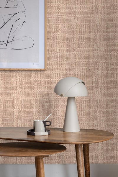 Origin Wallcoverings Tapete Leinen-Optik Terrakotta - 50 x 900 cm - 348053