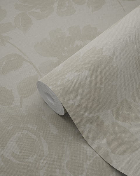 Origin Wallcoverings Tapete Rosen Creme-Beige - 53 cm x 10.05 m - 347031