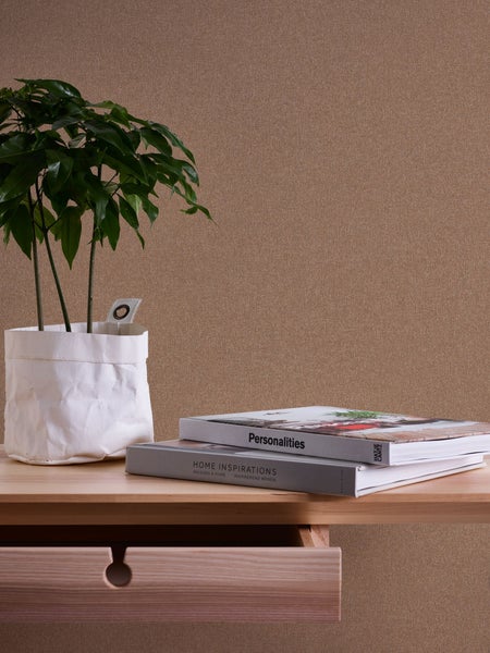 A.S. Création Tapete Uni Braun - 53 cm x 10.05 m - AS-389262