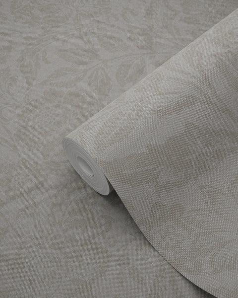 Origin Wallcoverings Tapete Blumen Helltaupe - 53 cm x 10.05 m - 347023