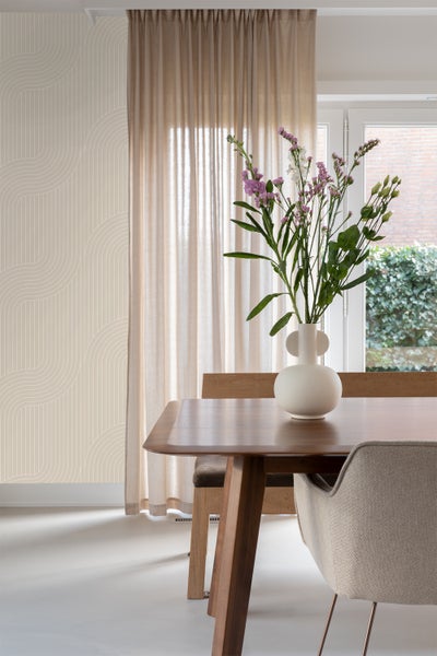 ESTAhome Tapete grafische Linien Beige - 50 x 900 cm - 139927