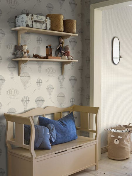 Borastapeter Tapete Luftballons Beige - 53 cm x 10.05 m - 660625