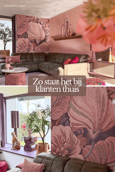 Nahaufnahme eines textilen Musters mit Blumen