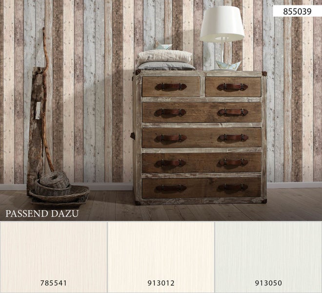 Detailaufnahme von Paneelen mit Holzoptik