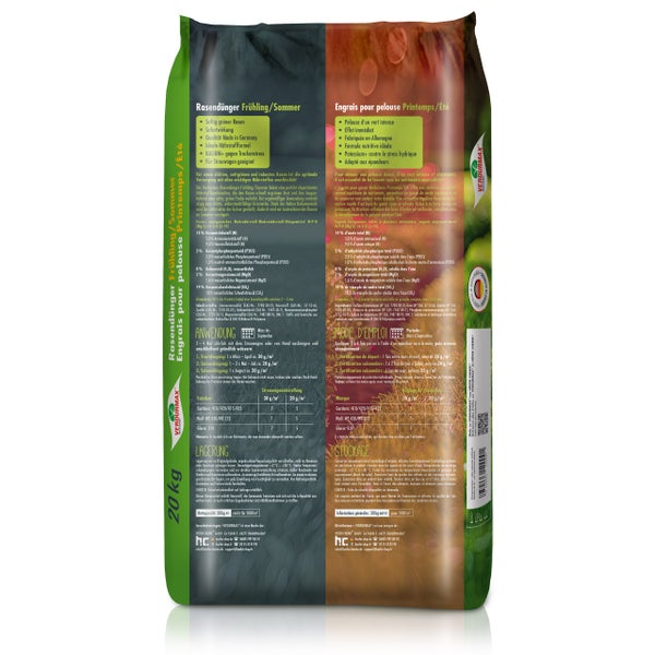 Verpackung Rasendünger Frühling Sommer 20 kg
