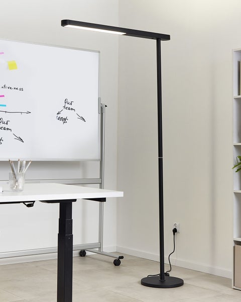 LED Stehlampe PERSEUS Metall Schwarz