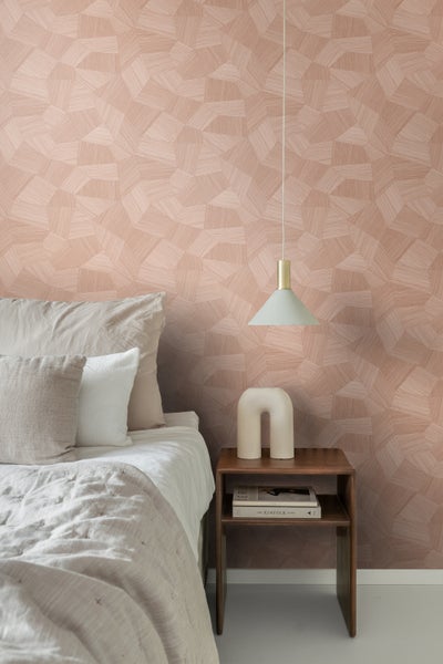 Origin Wallcoverings Tapete 3D-Muster Terrakottarosa - 53 cm x 10.05 m - 348040