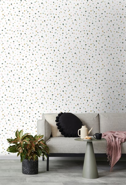 Walls4You Tapete Terrazzo-Motiv Multicolor - 53 cm x 10.05 m - 935313