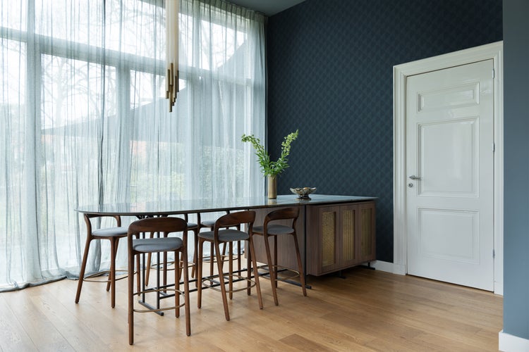 Origin Wallcoverings Tapete 3D Muster Dunkelblau - 50 x 900 cm - 347992