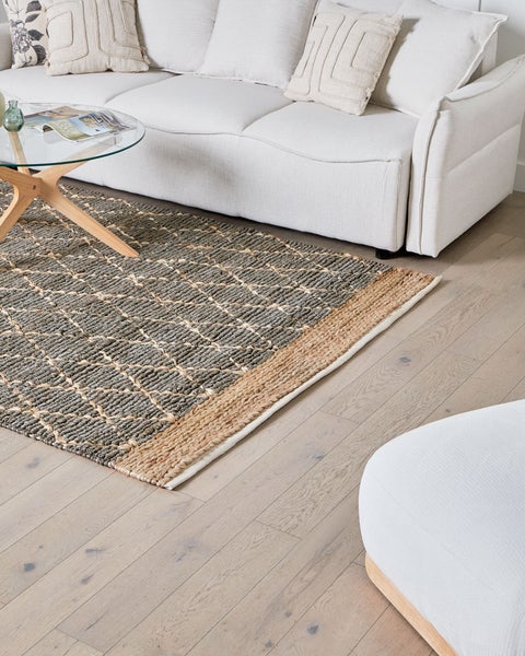 Teppich TELLIKAYA Grau 160 x 230 cm Jute