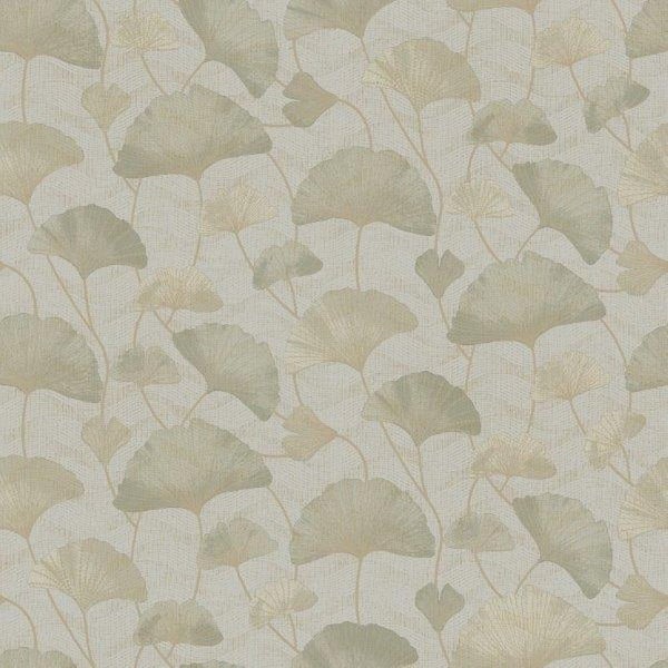 Borastapeter Tapete Ginkgoblätter Grün - 53 cm x 10.05 m - 660863