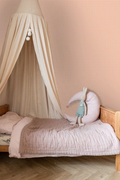 ESTAhome Tapete Streifenmuster Orange - 50 x 900 cm - 131640