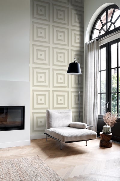 Origin Wallcoverings Tapete 3D-Quadrate Weiß - 50 x 900 cm - 347972