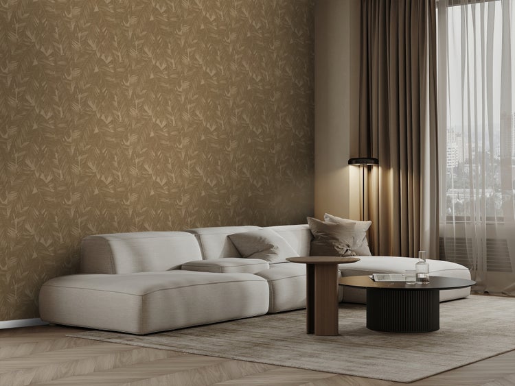 Origin Wallcoverings Tapete Bananenblätter Beigebraun - 50 x 900 cm - 348055