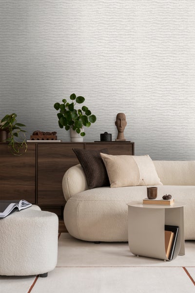 Sanders und Sanders Tapete Uni Hellgrau - 53 cm x 10 m - 640086