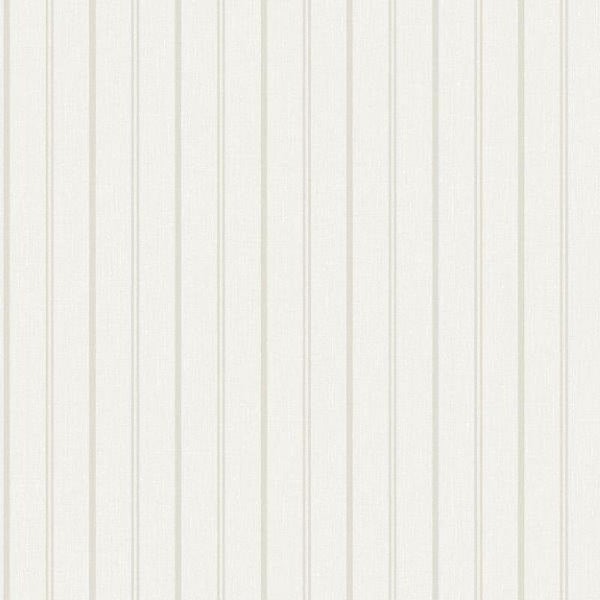 Borastapeter Tapete Streifen Weiß und Beige - 53 cm x 10.05 m - 661051