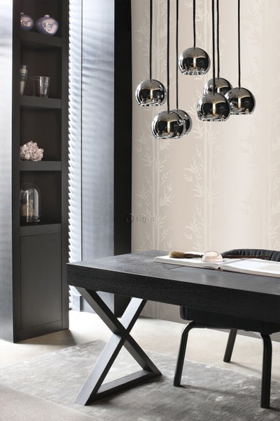 Origin Wallcoverings Tapete Bambusmuster Silber - 53 cm x 10.05 m - 345751