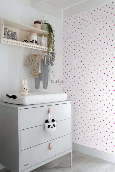 ESTAhome Tapete Blumen Rosa - 53 cm x 10.05 m - 115814