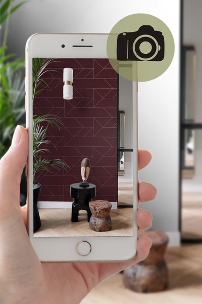 Origin Wallcoverings Tapete grafische Linien Rot - 53 cm x 10.05 m - 347727