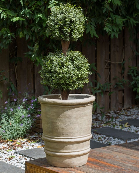 Blumenkübel LILIUM 43 cm Beige