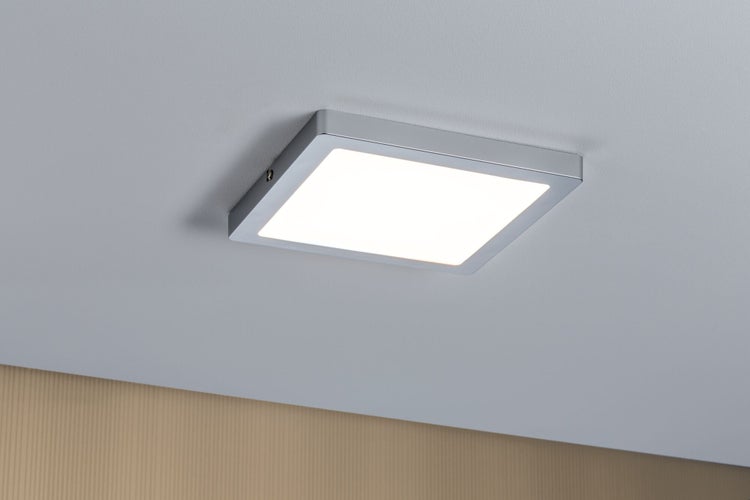LED Panel Atria eckig 220x220mm 14W 1150lm 2700K Chrom matt dimmbar
