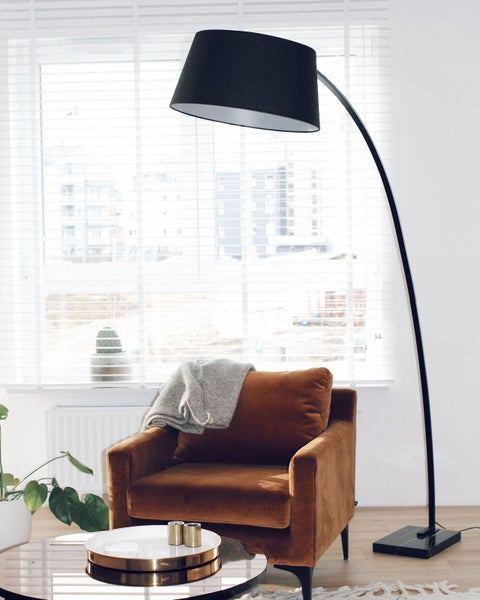 Stehlampe BENUE Metall Schwarz