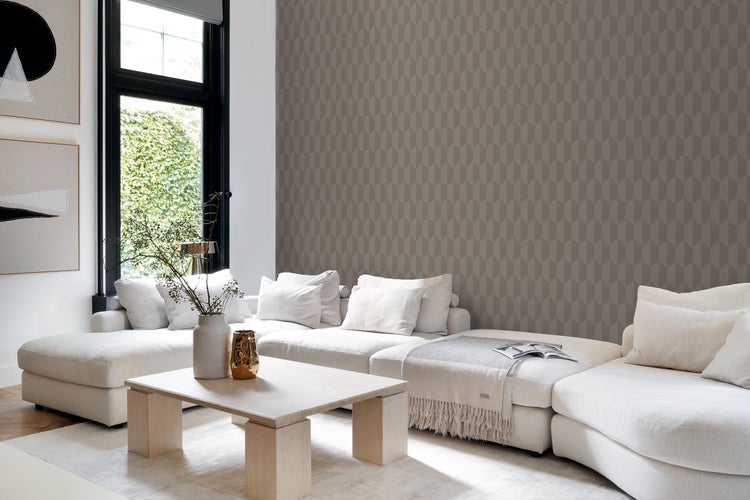 Origin Wallcoverings Tapete 3D Muster Taupe - 50 x 900 cm - 348039