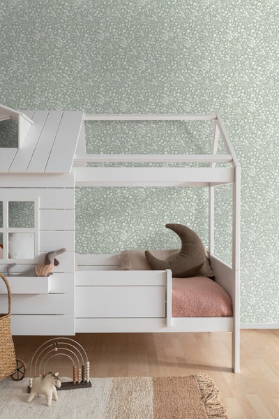 ESTAhome Tapete Blumen Mintgrün - 50 x 900 cm - 139879