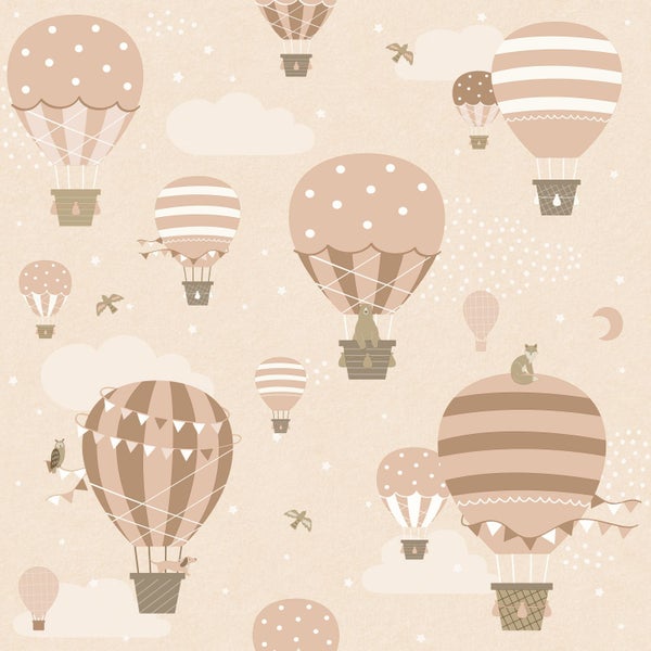 ESTAhome Tapete Luftballons Terrakotta - 50 x 900 cm - 131346