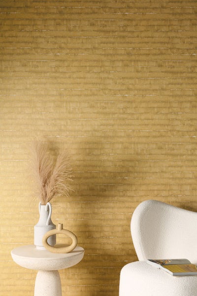 Masureel Tapete Streifen Gelb - 53 cm x 10.05 m - 630825