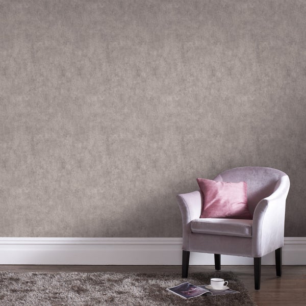 Vliestapeten Beton Taupe