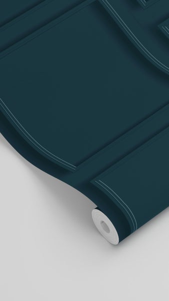 ESTAhome Tapete Holzwandverkleidung Dunkelblau - 50 x 900 cm - 139933